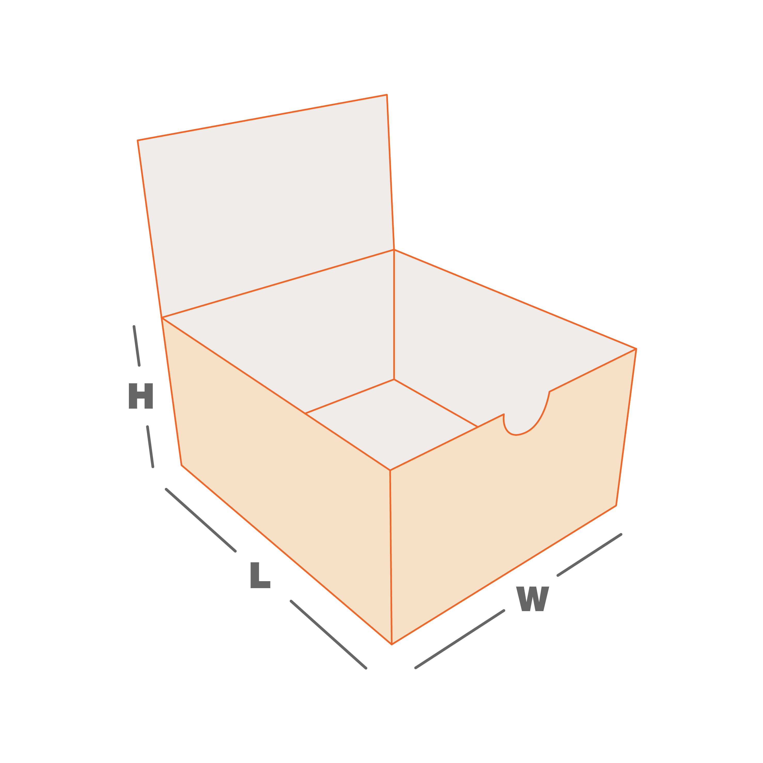 1-2-3 Bottom Display Box with Lid